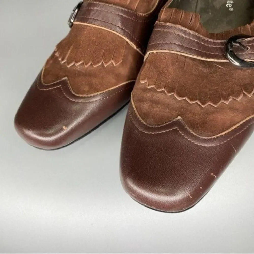 David Tate Suede Slip on Loafer Blown Leather 9.5